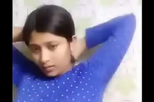 Young maya bhabhi Show her big knockers and drag inflate finger