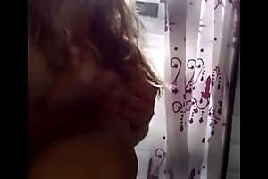 French blonde ex fit together action in bathroom
