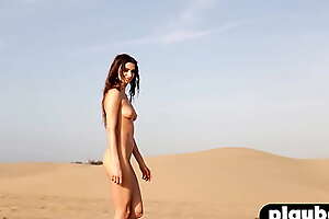 Beautiful naked model with perfect big ass Ilvy Kokomo hot posing outdoor