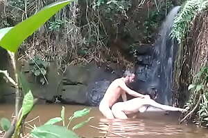 Doggystyle Sex at a Waterfall