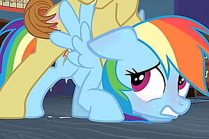 My Little Pony Fluttershy Rarity Applejack Sundown Glimmer Pinkie Turnover y Rainbow Innervation porn
