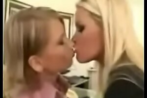 Office Girls Kissing -