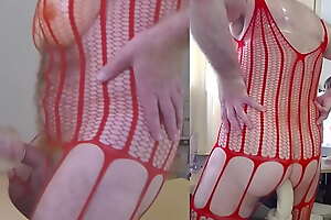 2-sides fuck in red fishnet - Kong to asshole and  locate to Ice Lady - part1