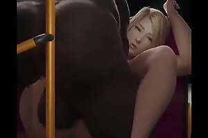 Rubia tetona se deja follar en el bus (animacion echa por GeneralButch)