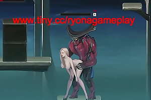 Cute blonde girl having making love close by aliens men in darkstar new hentai gameplay porn fun