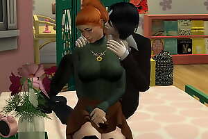 The Sims 4:Vampire Seduces Chubby Nerd