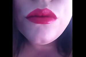 He's Lips Mad! BBW Tina Snua Talks Dirty Wearing Red Lipstick