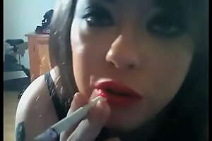 BBW Brit Domme Tina Snua Smoking Menthol Cigarettes In Their way Skivvies