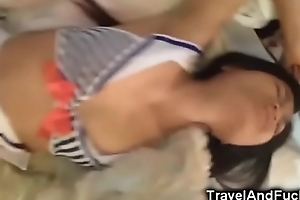 Passenger Fucks Asian Teen Prostitute!