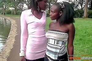 Amateur African Lesbians Love Hot Grungy Water Fun
