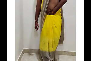 Indian housewife ID in saree and moaning