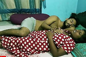 Astonishing hot desi teen couple honeymoon sex!! Drained copulation video... She was feeling shy!!