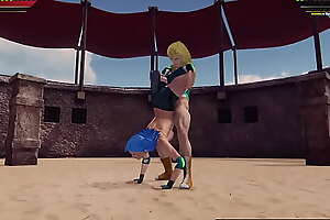 Twiggy Nelson VS Gabbie Garnet (Naked Fighter 3D)