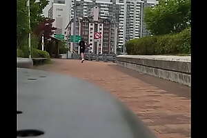 Kimjungil jogging at Hangang