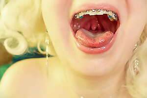 braces mouth tour - vore fetish - close up