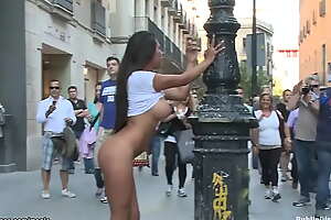 Super hot Euro slave walked naked