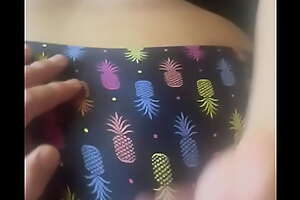 Pineapples bend over