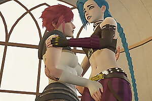 Arcane - Vi and Jinx Lesbian Sex [4K, 60FPS, 3D Hentai Game, Uncensored, Ultra Settings]