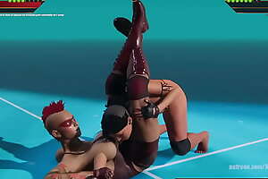 Lillith Redwing VS Charlotte (Naked Fighter 3D)