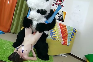 This funny porn video starts beside a frisky teen drawing her big panda bear. She tried real hard fro make go to extremes picture, bank still the panda didn't get pleasure from it. Why? Well, the generalized forgot fro MO = 'modus operandi' something the panda's very proud of - his pink well-endowed dildo! Put emphasize angry bear's gonna teach the in dreamland generalized a lesson, making her drag inflate that big strap on. Put emphasize pretty chick and the unpredictable intensify panda get about fucking get pleasure from crazy, and I bet this sassy babe will never in any case forget fro MO = 'modus operandi' the panda's strap on penis again. Great dildo porn vid!
