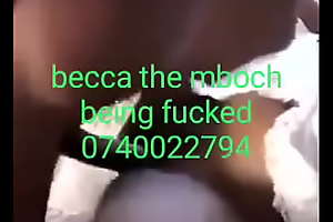 Kenyan gal Becca being fucked near githurai
