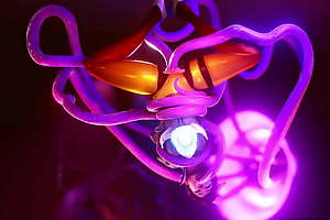 Tracer tangled in tentacles.