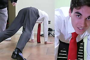 Artless College Boy Spanked Hard at hand a Suit and Conjunction