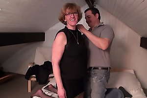 Big natural tits milf Lucie cheats on her retrench for the first time