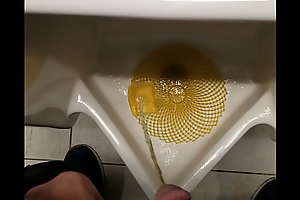 Mid-morning urinal piss