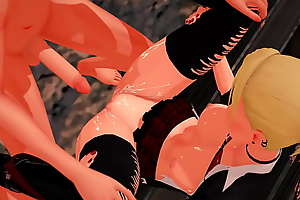 Futa - Attack on Leviathan - Annie Leonhart gets creampied by Mikasa Ackermann - 3D Porn