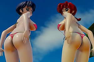 Ranma coupled with  Akane in MMD