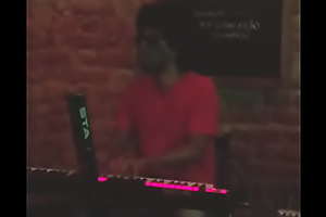 Bruno Mars playing keyboard in Brazil