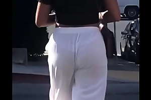 VPL in Transparent Pants: Caramel Booty and  White Thong