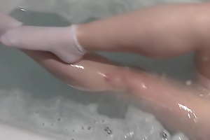 BBW Tina Snua In Slay rub elbows with Bath Naked Wearing Wet Socks