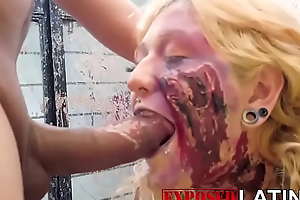 exposedlatinas - Latina blonde zombie girl gets fucked have a fondness a beast