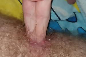 Horny solely male fingers his tight ass
