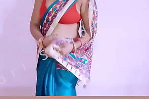 sari with out blouse bra draping