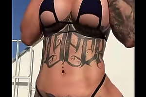Who is this girl ? Tattooed girl inked pussy blond