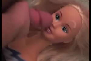Barbie Styling Head Cum Facial Masturbation Wank