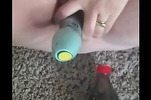 Deodorant bottle in pussy