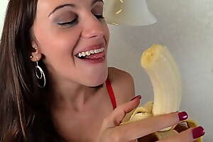 Ashlynn Taylor Eating Banana