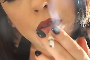 Busty British BBW Tina Snua Smokes A Pigtail Cigarette