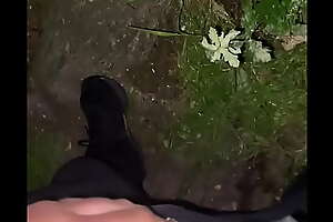 Outdoor compacted cock piss